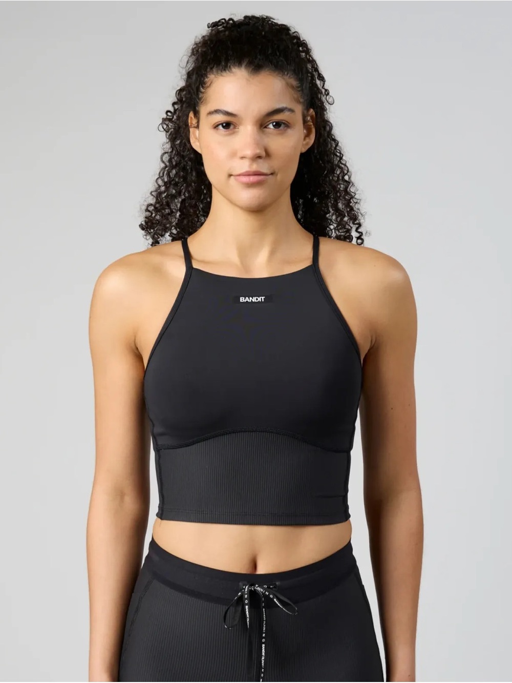 Bandit Black running crop/ bra